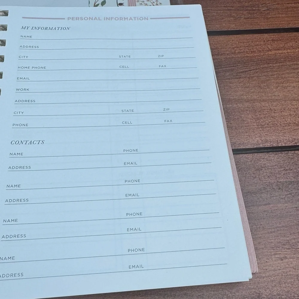 Set Of Two Threshold Floral Planner